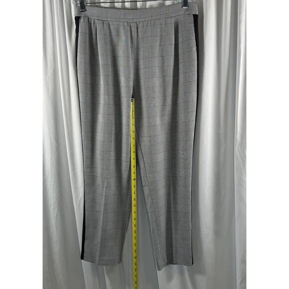 Joe B by Joe Benbasset Tuxedo Houndstooth Cropped Pants Black Gray Red XL 88-60 - Picture 9 of 14